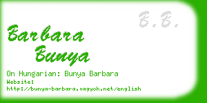barbara bunya business card
